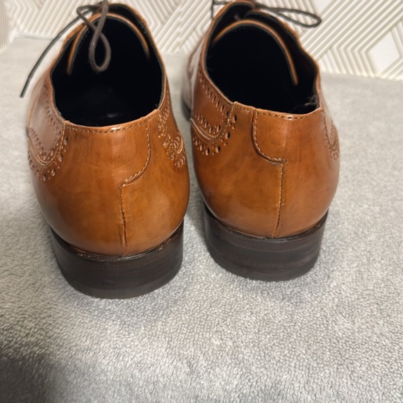 Lorenzo Banfi Men's Brown Leather Dress Shoes Men’s size 12 M made in Italy - Picture 7 of 13
